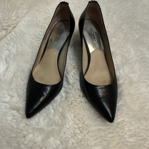 Michael Kors Black Leather Heels - Picture 1 of 7